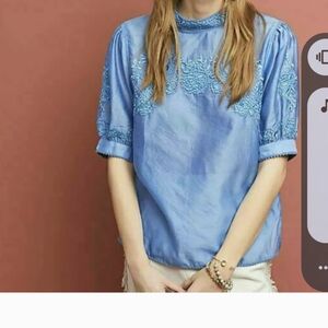 Beautiful Anthropologie PayPal Jain Silk Top